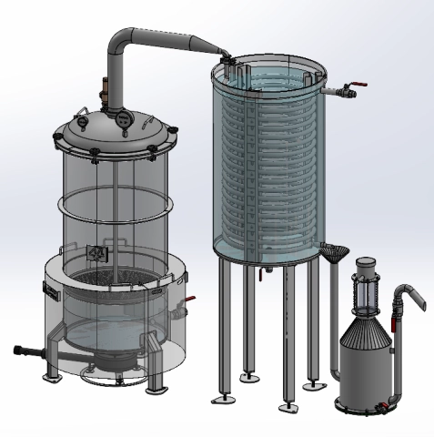 Distillateur semi pro atmosph&eacute;rique