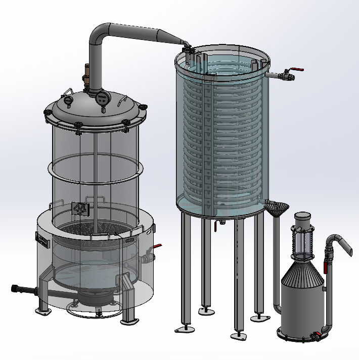 Distillateur semi pro atmosph&eacute;rique